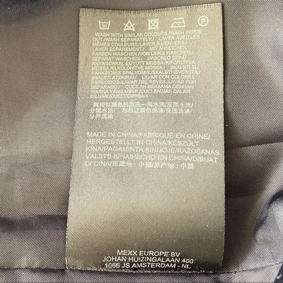 Mexx black all over print mini skirt sz 6 - Picture 7 of 8